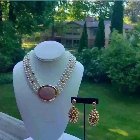 7 pcs Napier vintage necklaces earrings jewelry lot - Picture 14 of 16